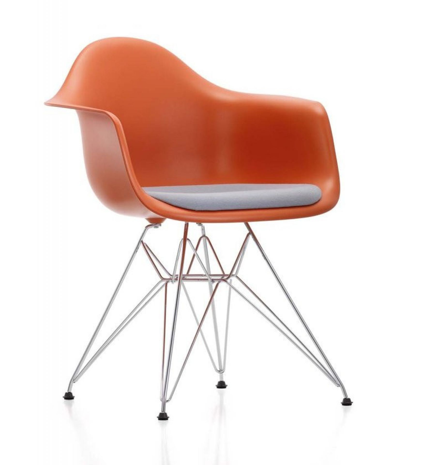 Eames Plastic Arm Chair DAR Chair with seat cushion Vitra