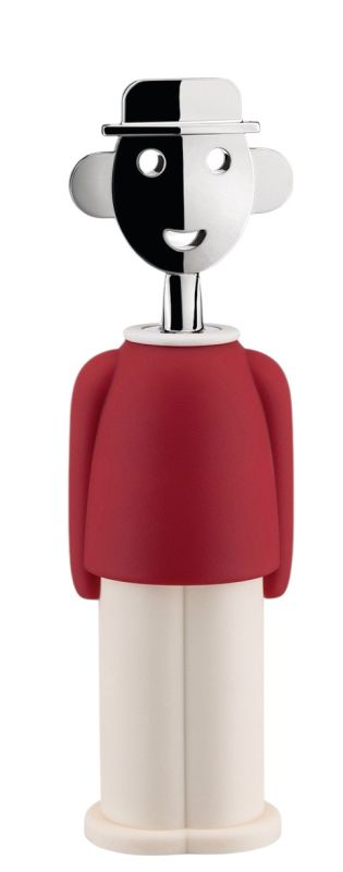 Alessandro M. Corkscrew red and white Alessi