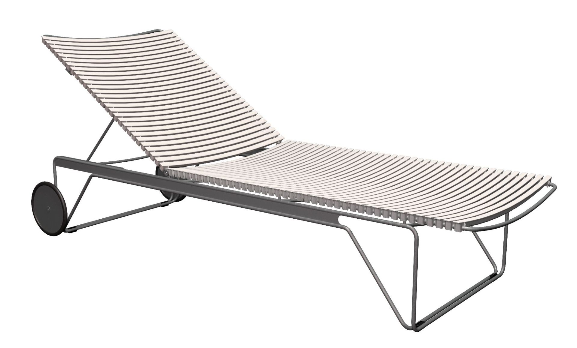 Click Adjustable Chaise Longue sun lounger Outdoor HOUE