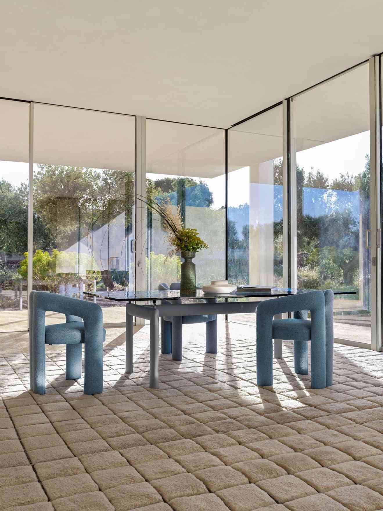 LC6 Table tube d'avion Dining table Cassina