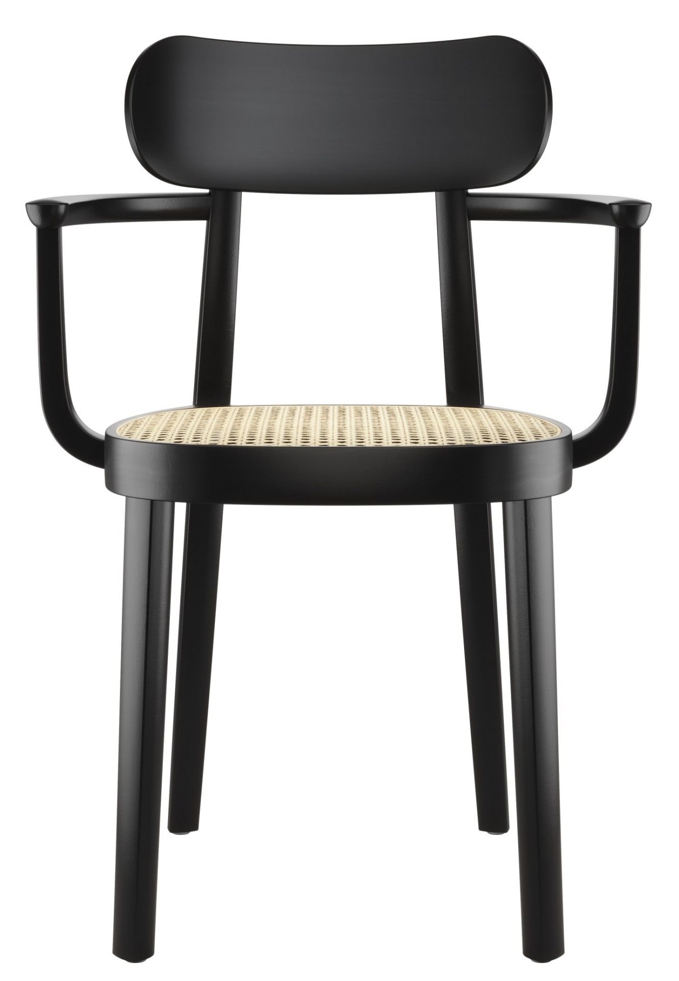 Wooden chair with Armrests 118F / 118 F Thonet