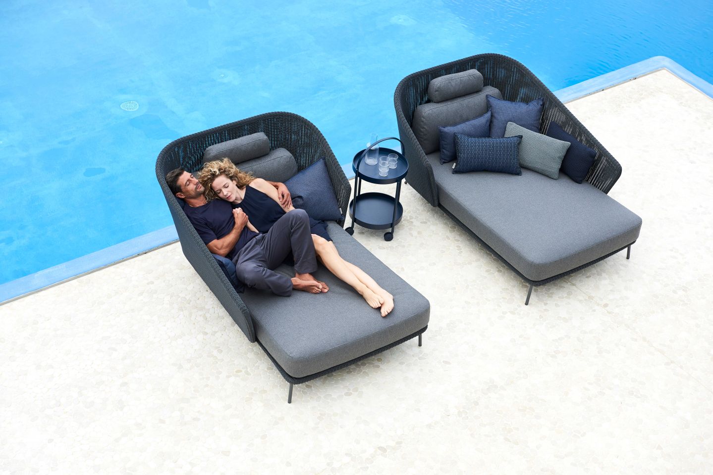 Mega Outdoor Daybed Backrest right Cane-Line