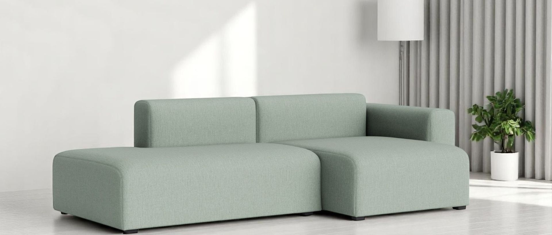 Mags Sofa 2.5-seater Combination 3 low Armrest with armrest right Hay 