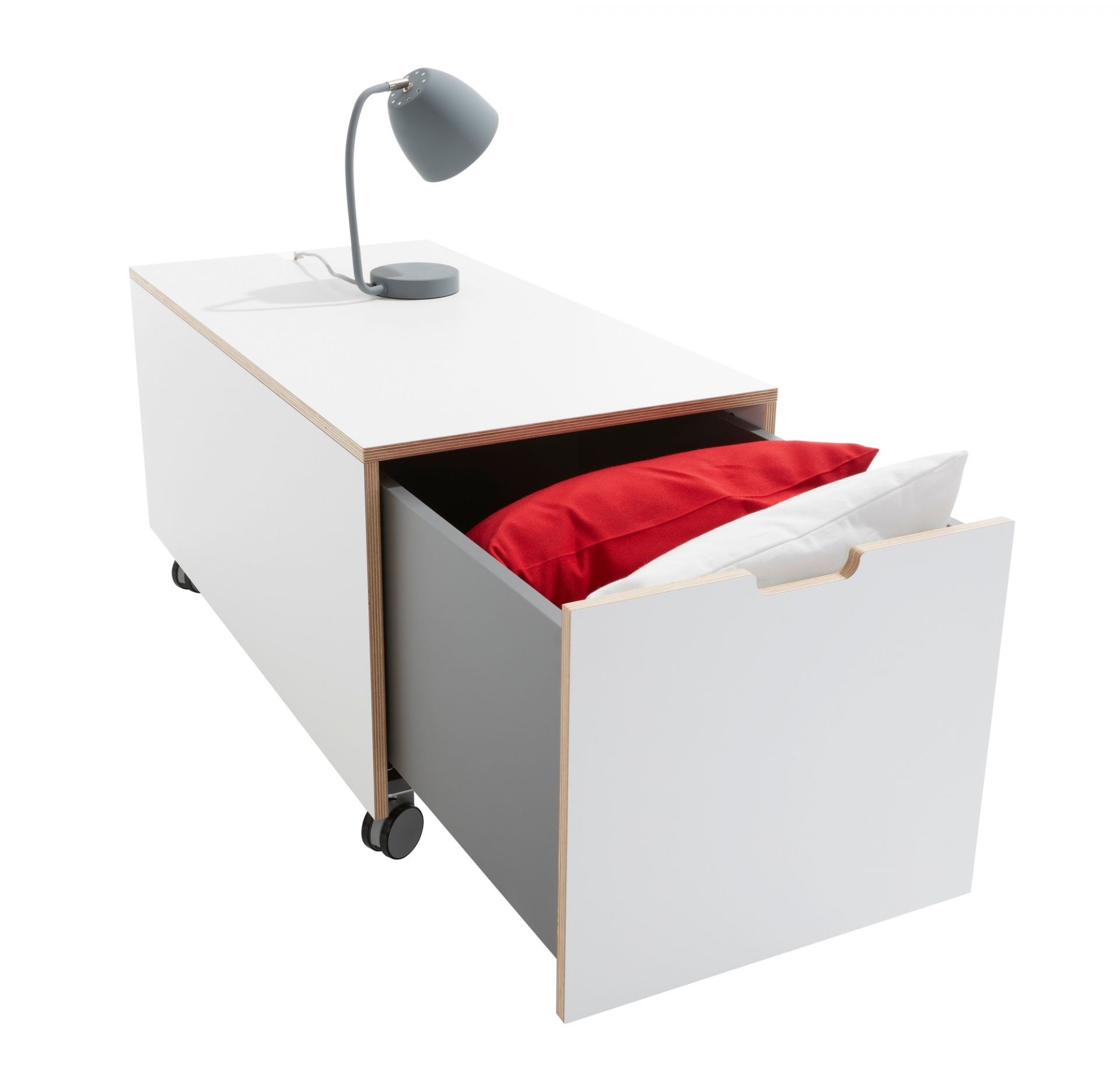 Comfort Bedding box 16 with Drawer on wheels Müller Möbelwerkstätten BK16D