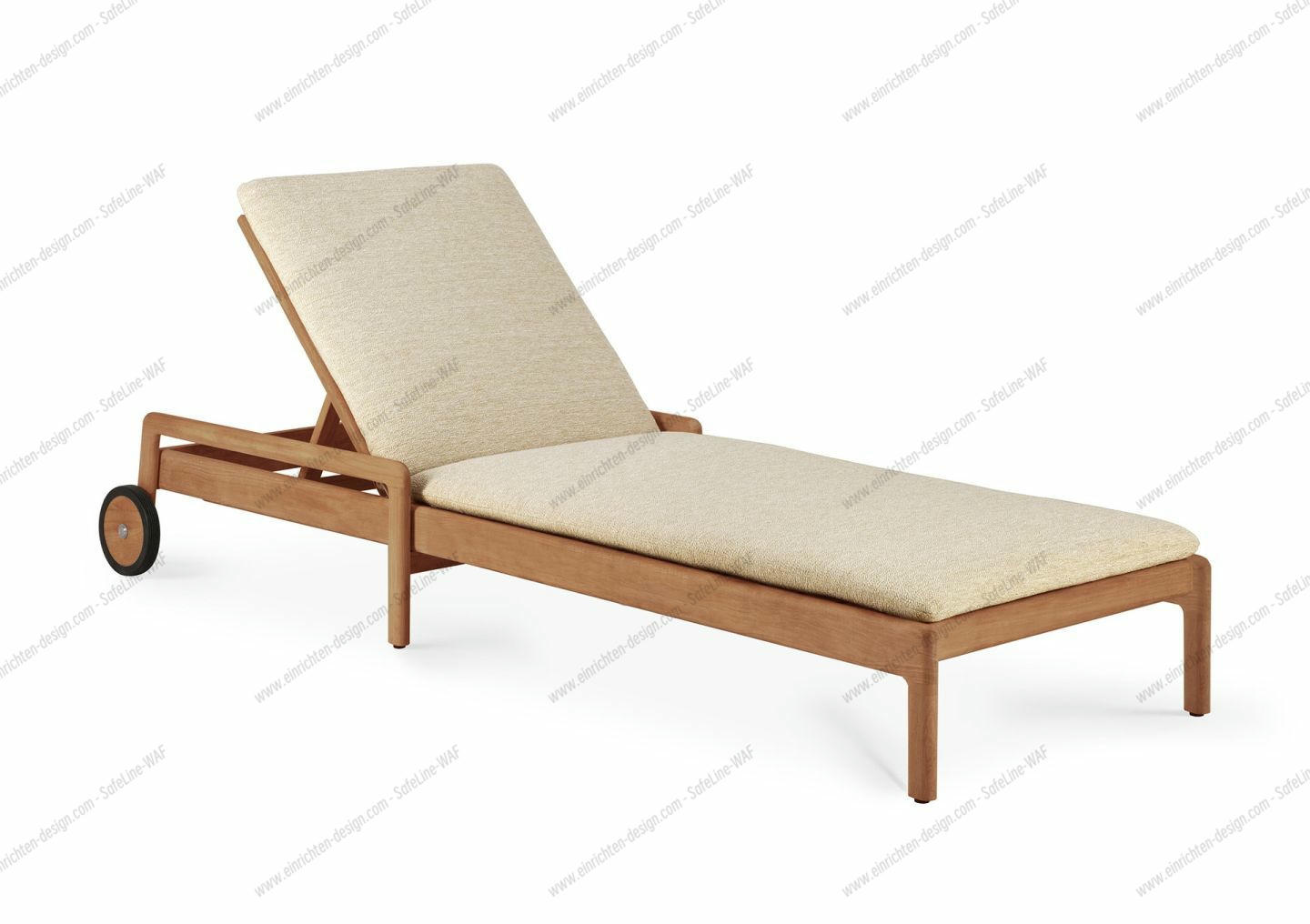 Jack Outdoor Adjustable Lounger Teak Ethnicraft Natural