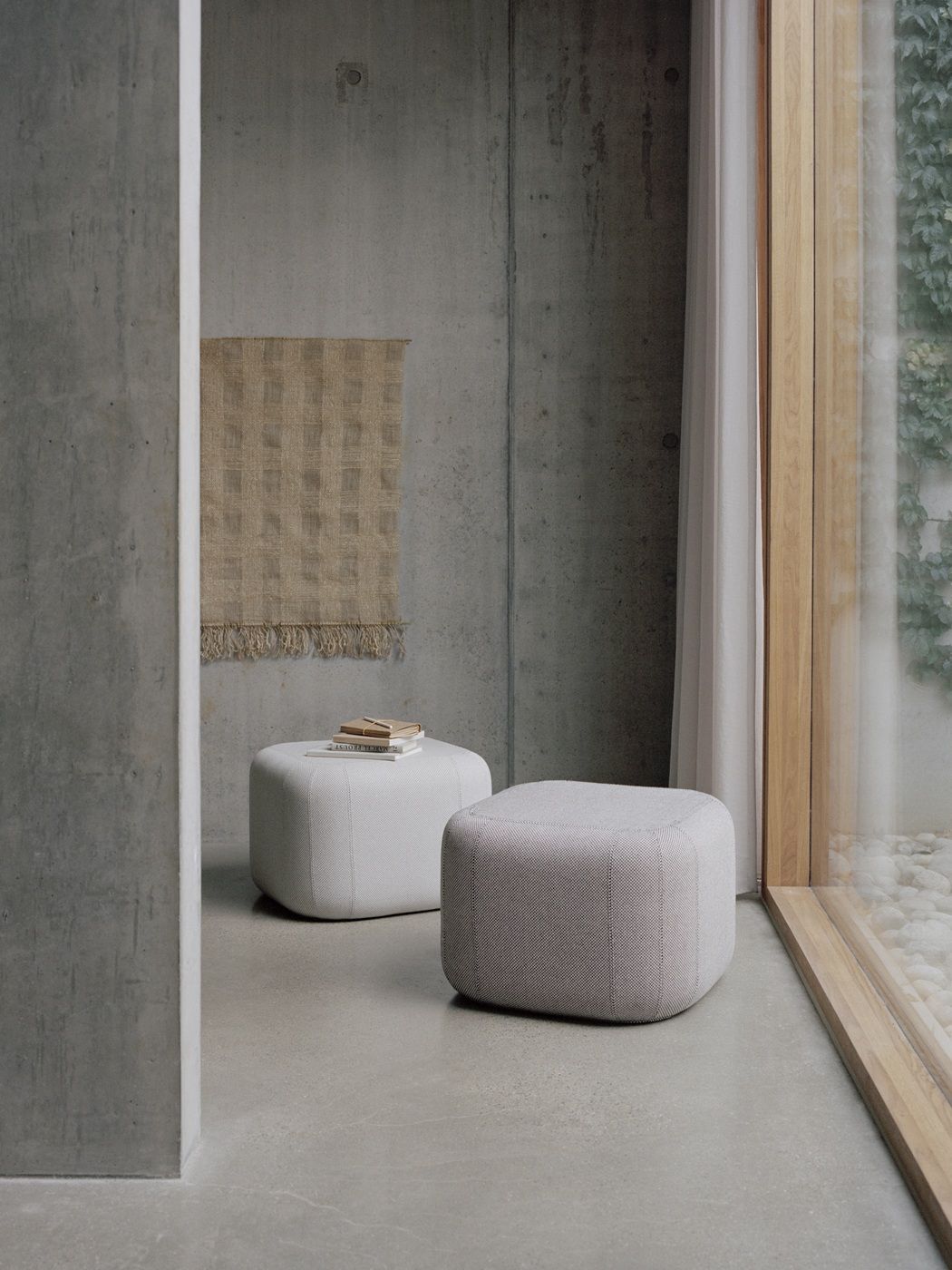 Quadro pouf stool Softline