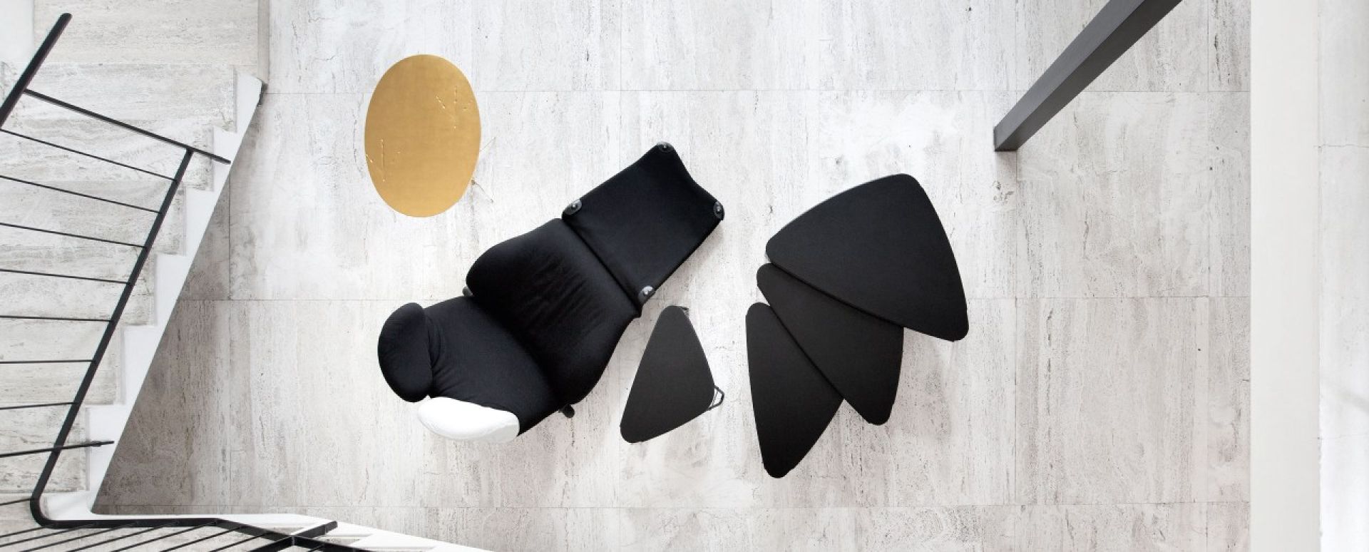 A - Cover for headrest left Wink Cassina Popeline red