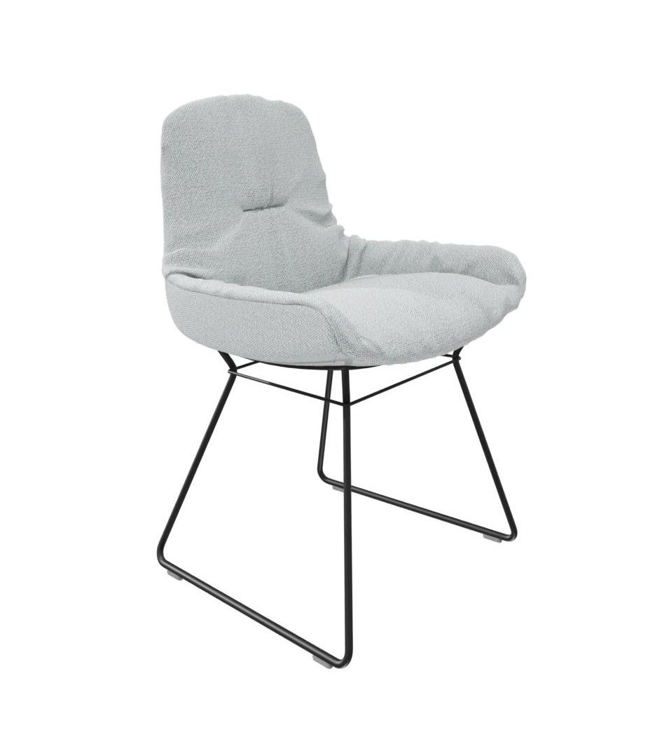 Leya chair low armrest fabric Safire Freifrau Manufaktur PREFERENCE COMBINATION