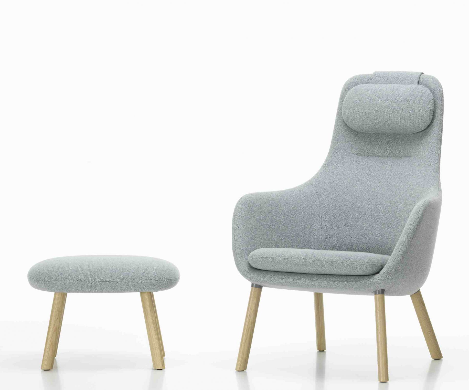 Hal Lounge Chair Armchair + Ottoman Seat Cushion loose Vitra  