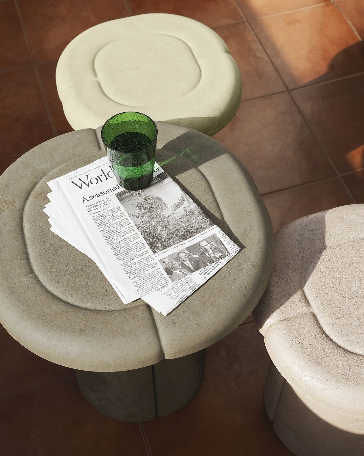 Alder Side Table Indoor / Outdoor Mater