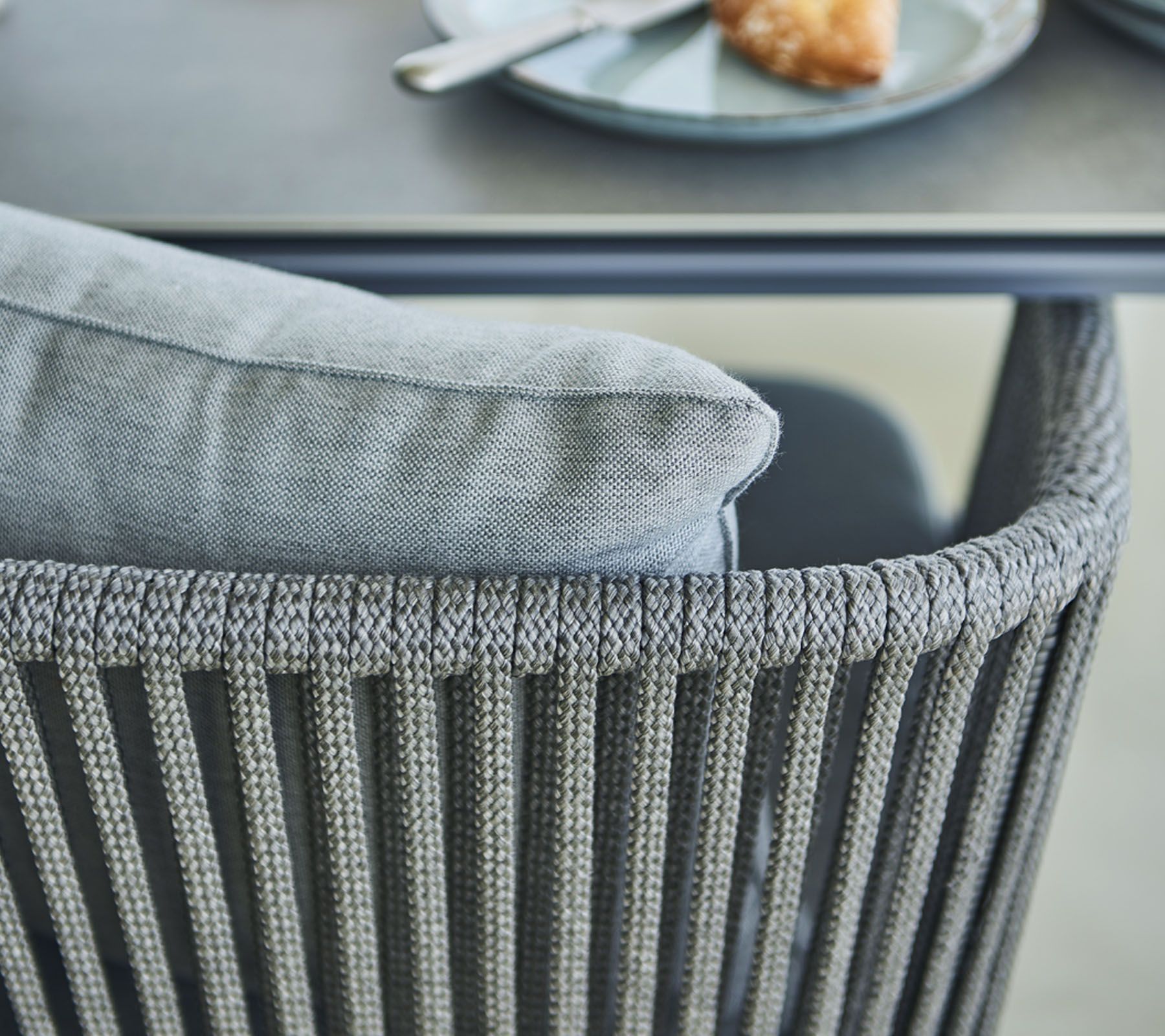 Moments Armchair dark grey Cane-Line