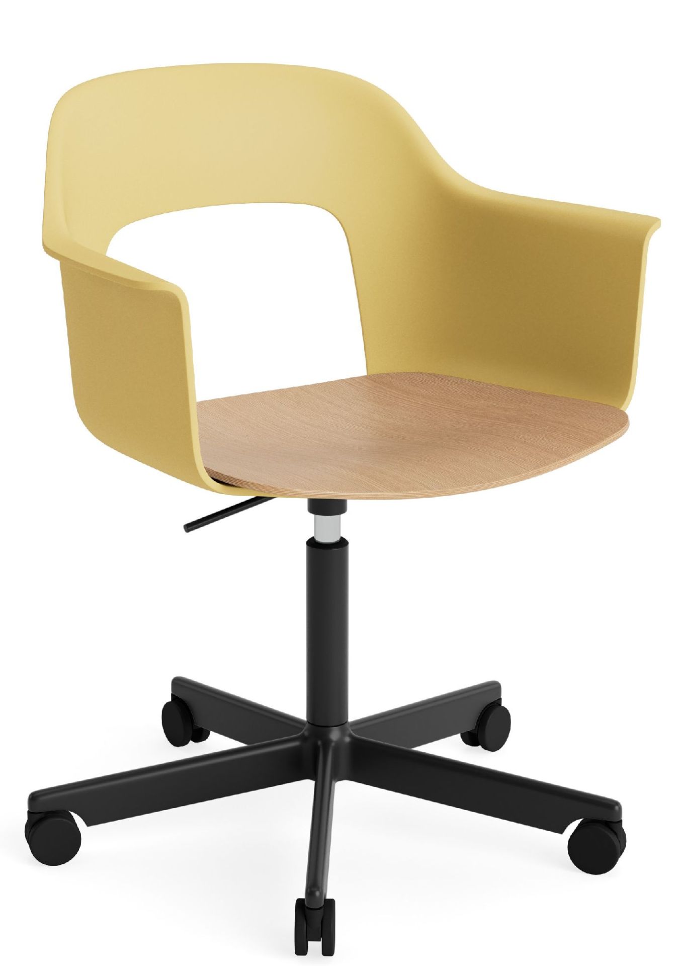 Layout Armchair 242 Armchair 4-star base gas lift with swivel function Hay