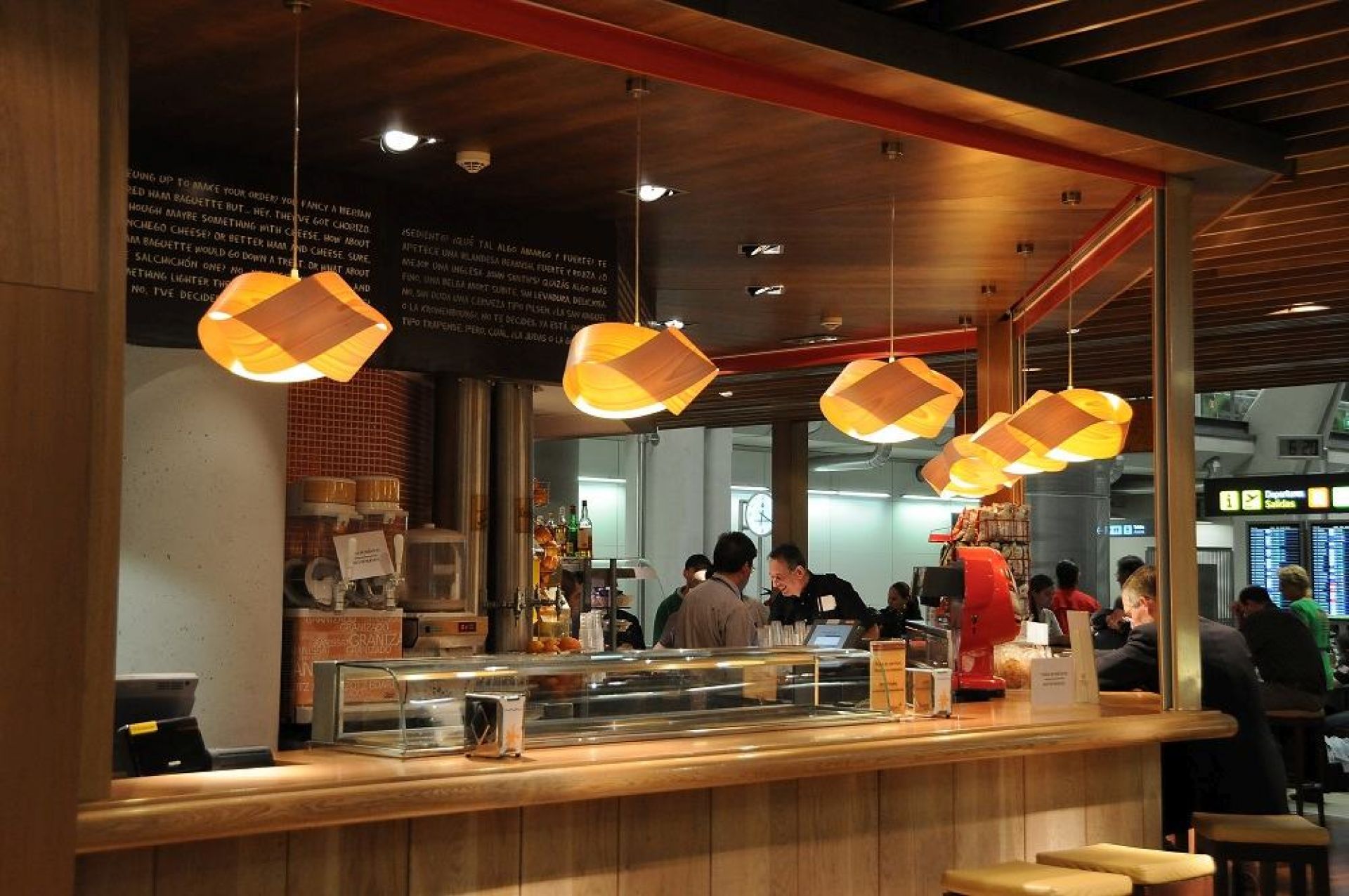 Nut Suspension Pendant Lamp Cable and Canopy in Black Shade in Orange LZF Lamps