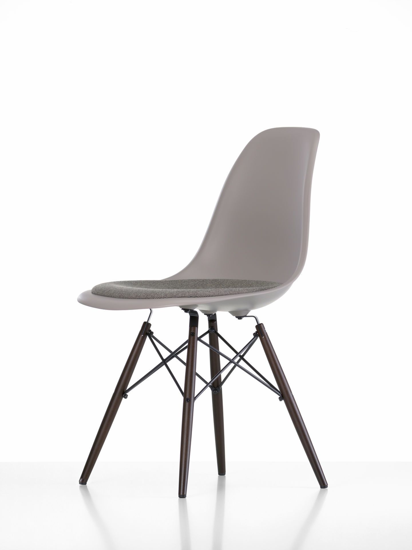 Eames Plastic Side Chair DSW Chair with seat cushion Vitra