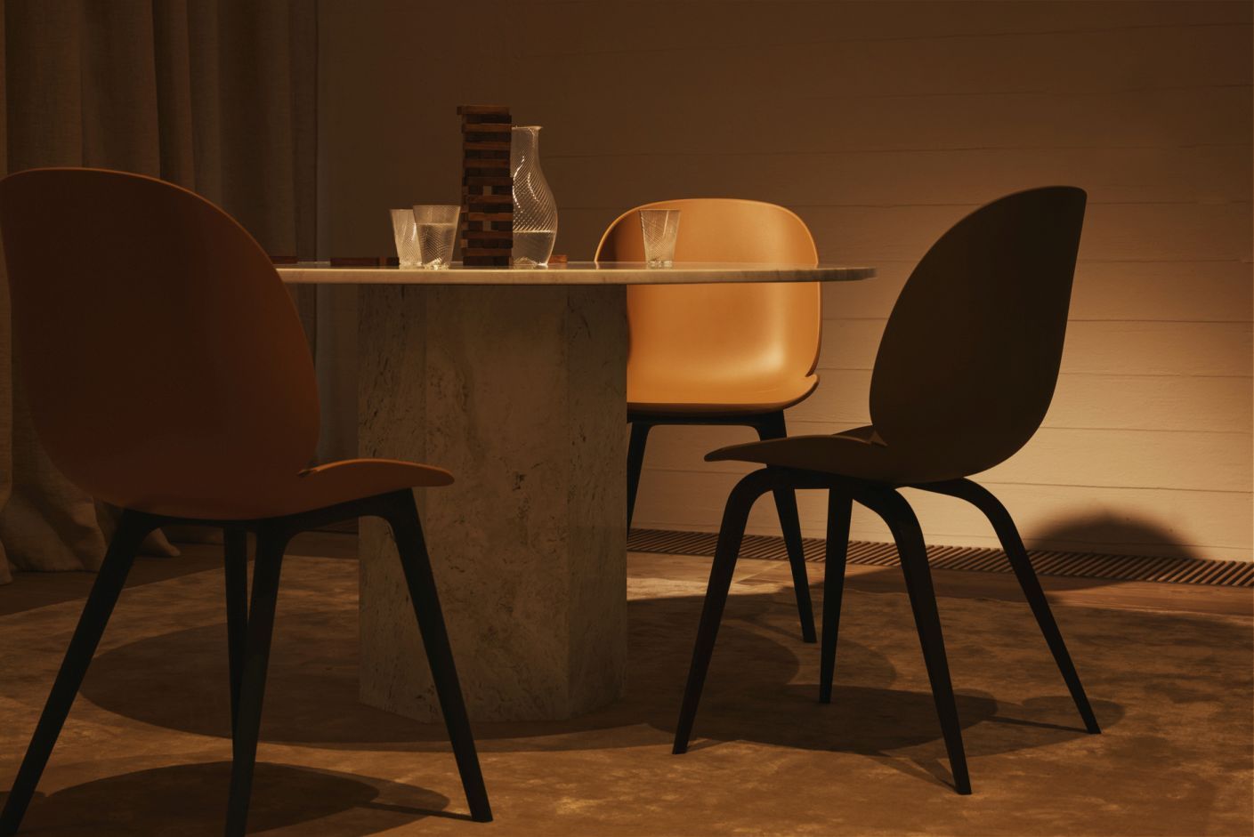 Beetle Chair Dining Chair Unupholstered Plastic Frame Gubi