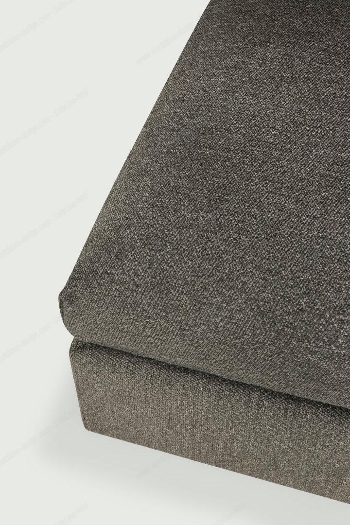 Mellow upholstered stool Granite Eco Ethnicraft