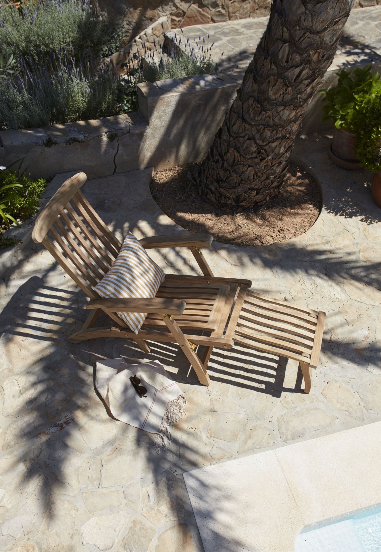 Steamer Deck Chair Outdoor Skagerak by Fritz Hansen
