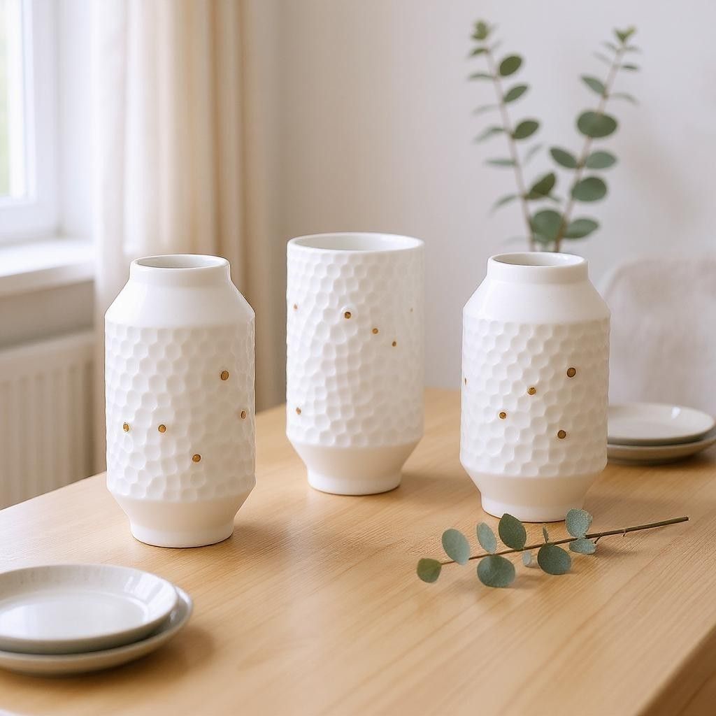 Star images mini vases set of 3 wheels