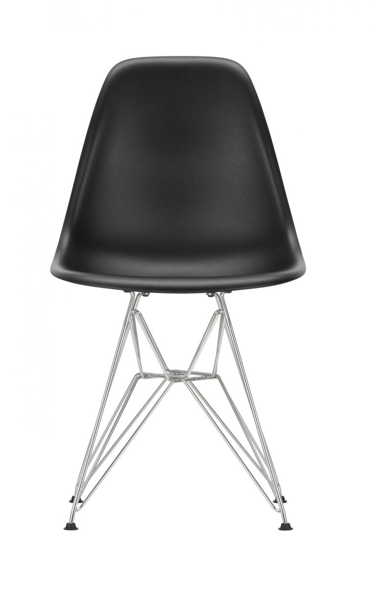 Eames Plastic Side Chair DSR Chair Vitra Chrome Pale Pink