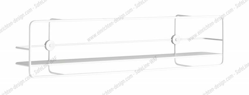 Coupé horizontal Wall Shelf white Woud SINGLE PIECES