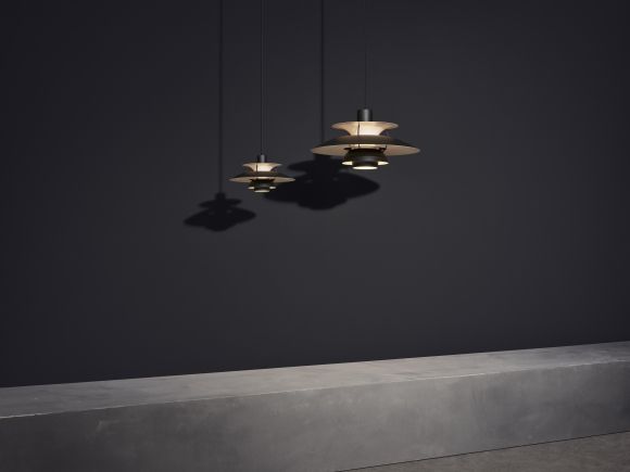 PH 5 Mini Monochrome Pendant light Louis Poulsen Burgundy
