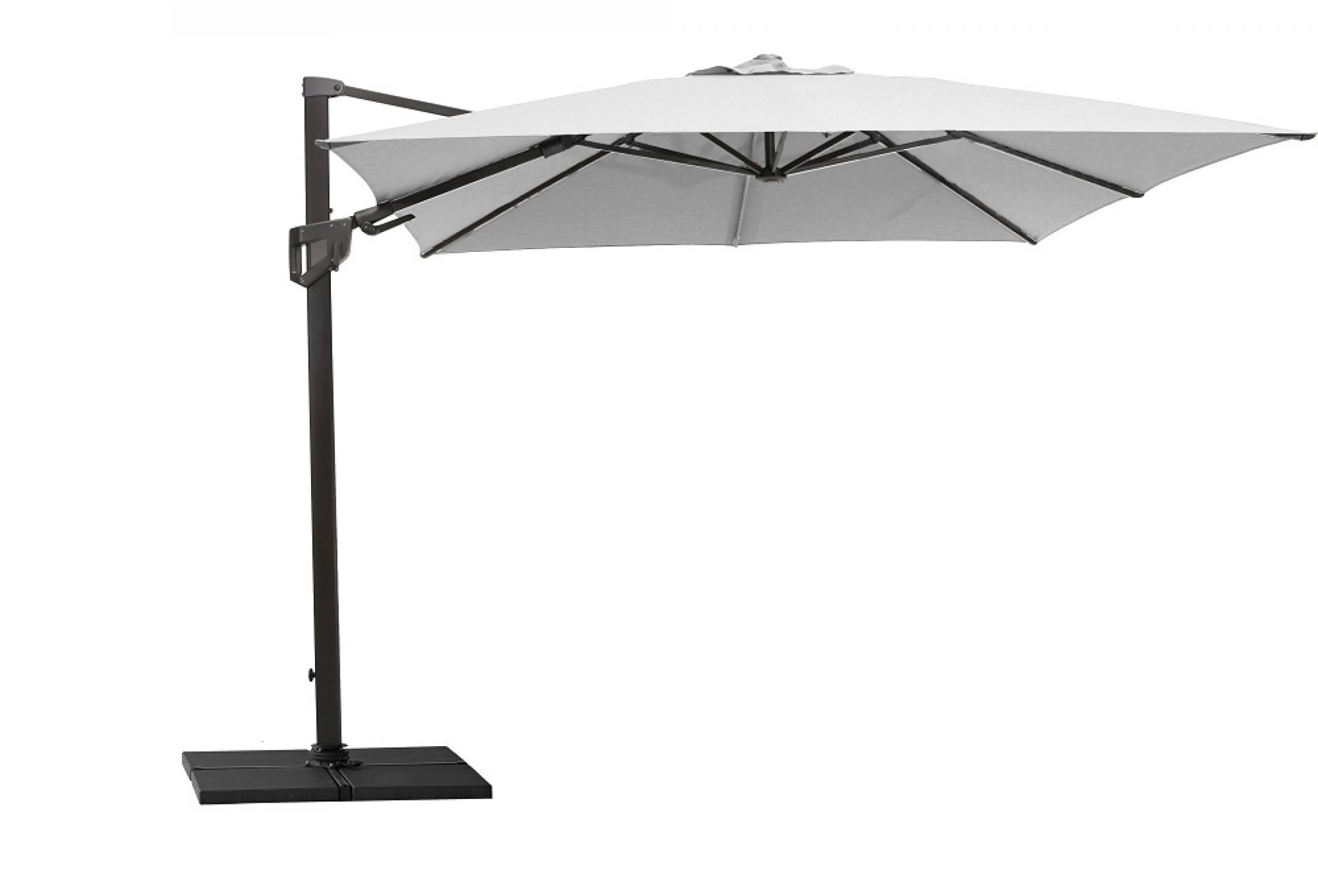 Hyde Luxe Tilt Parasol White including foot Cane-Line