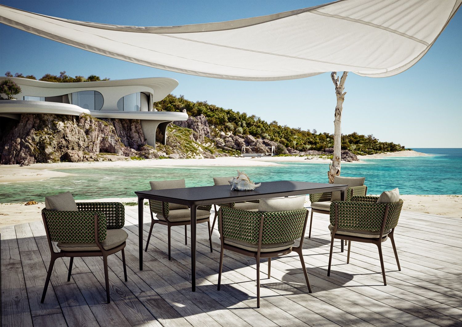 Bellmonde Outdoor Dining Table Dedon