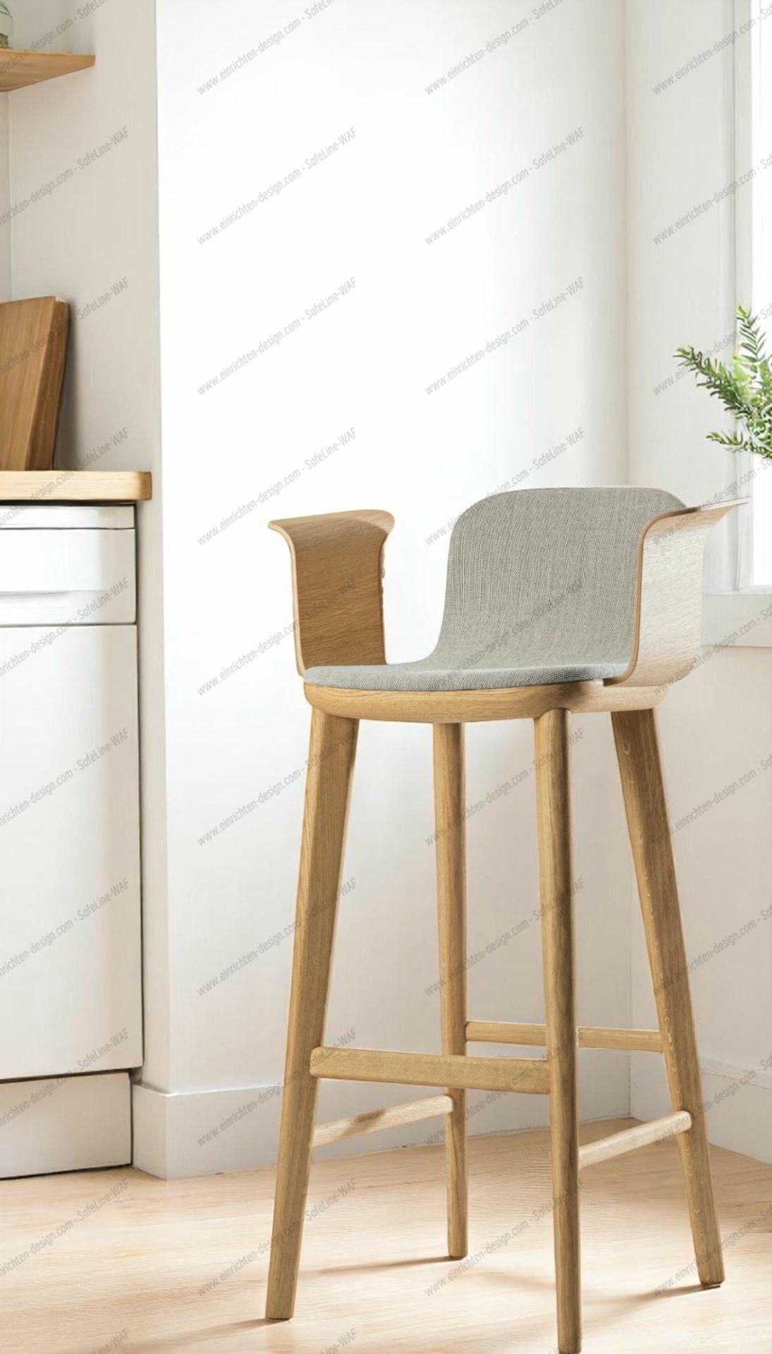 Aeon Comfort Barstool Barstool with armrests Fully upholstered Zeitraum