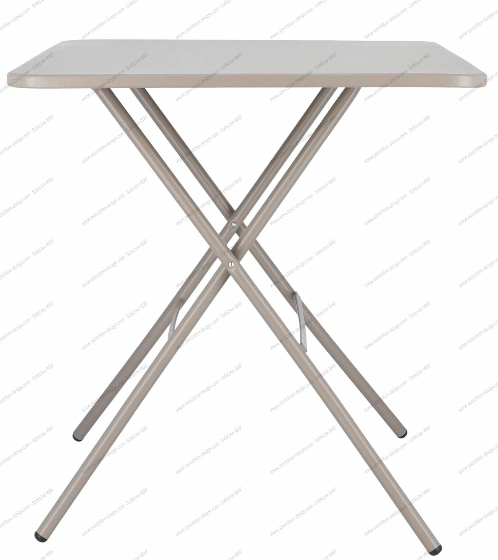 Fiam Sirio Folding Table W 67 x D 67 x H 73 cm Outdoor Jan Kurtz Taupe