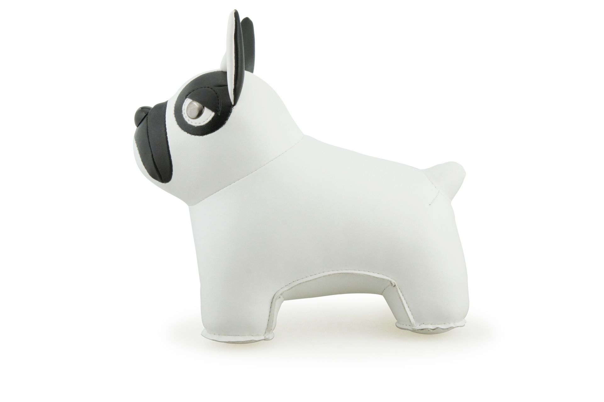 Bookend Classic French Bulldog White/Black Züny SINGLE PIECES