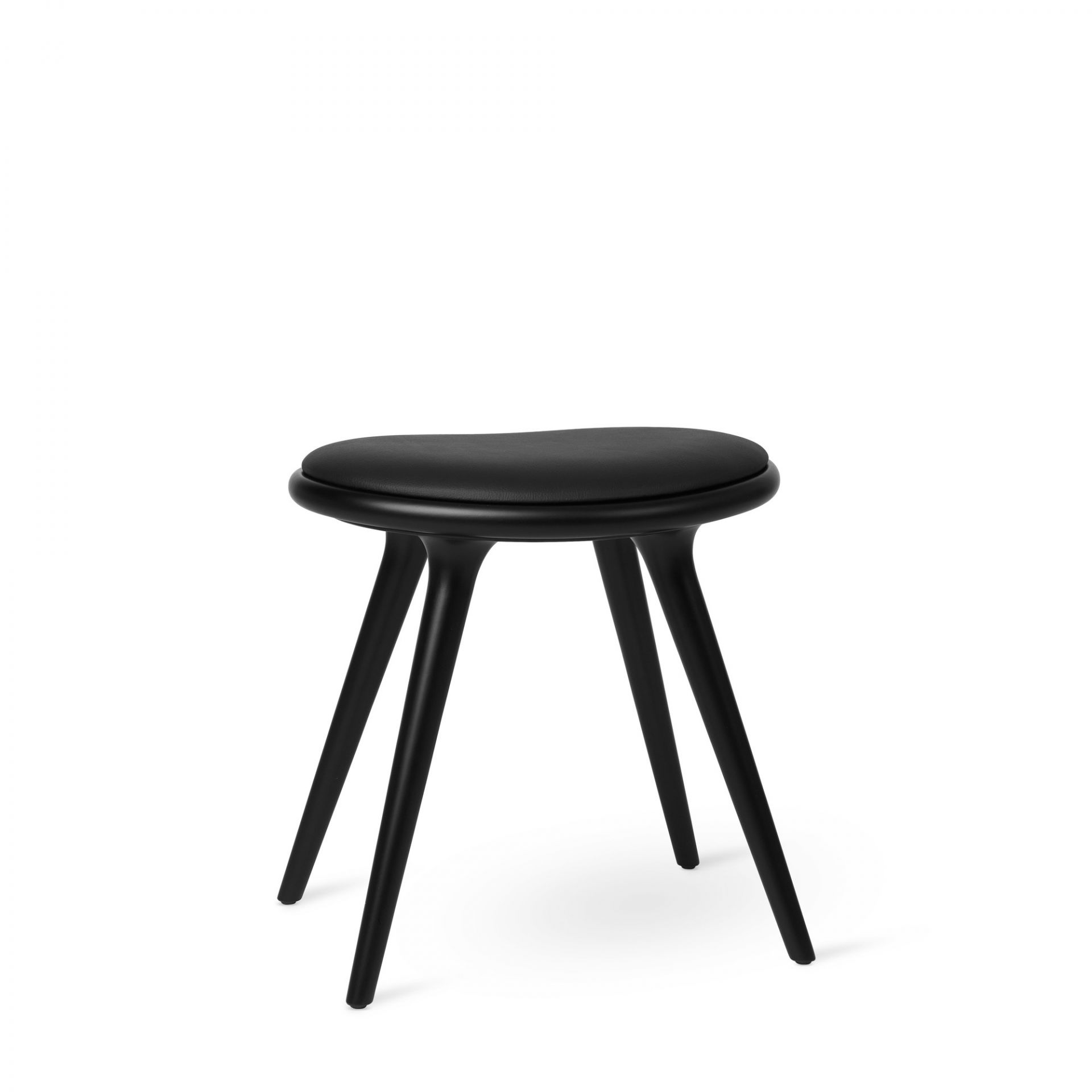 Low Stool black stained beech Mater