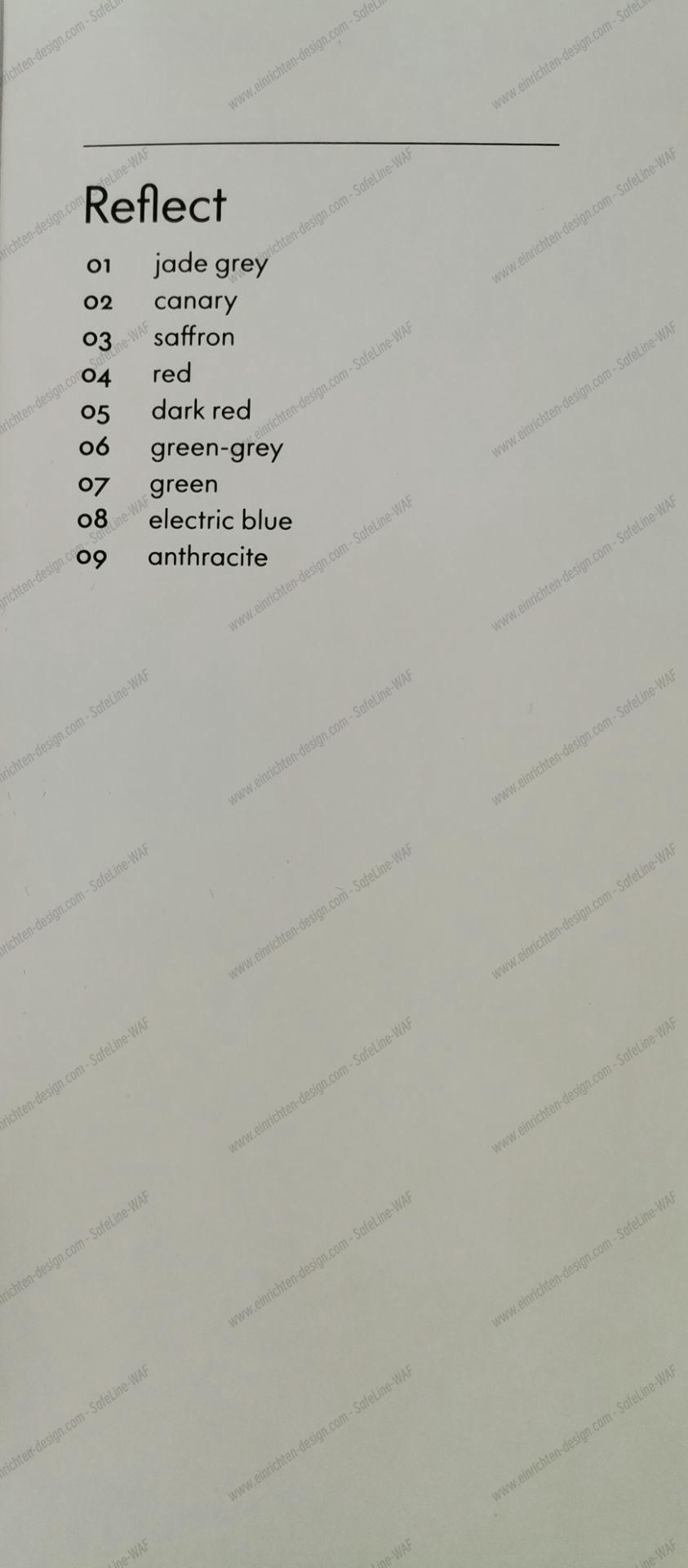 Sample Card Reflect Vitra