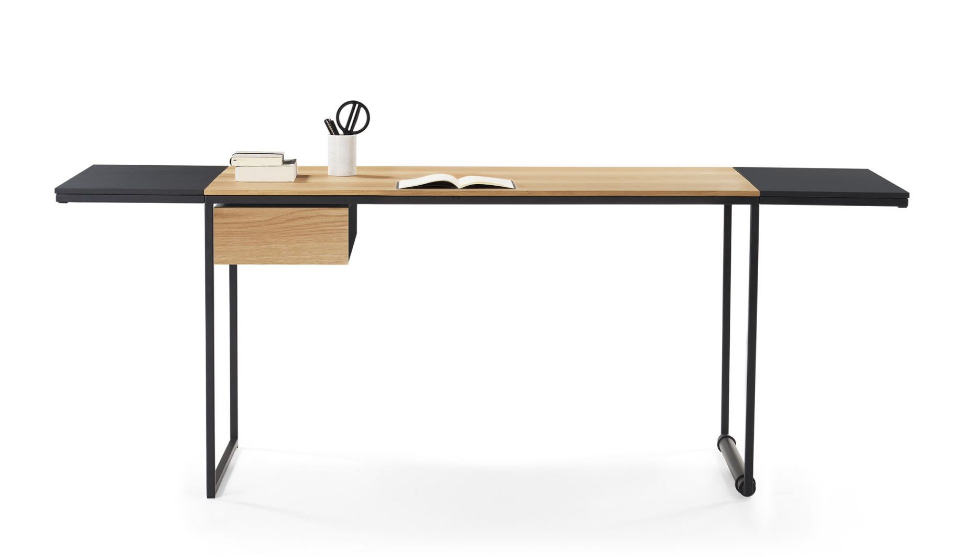 Macis desk with drawer, extensions and pin board Oak Opinion Ciatti
