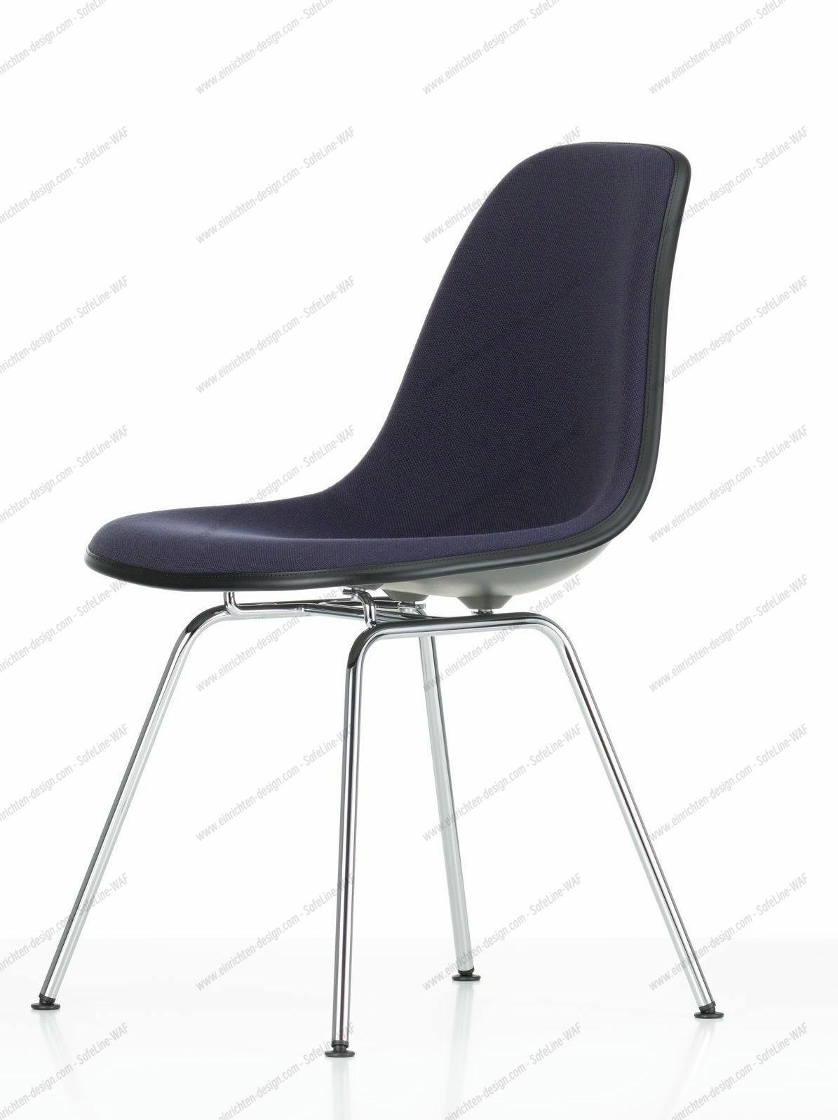 Eames Plastic Side Chair DSX Chair Fully upholstered Vitra