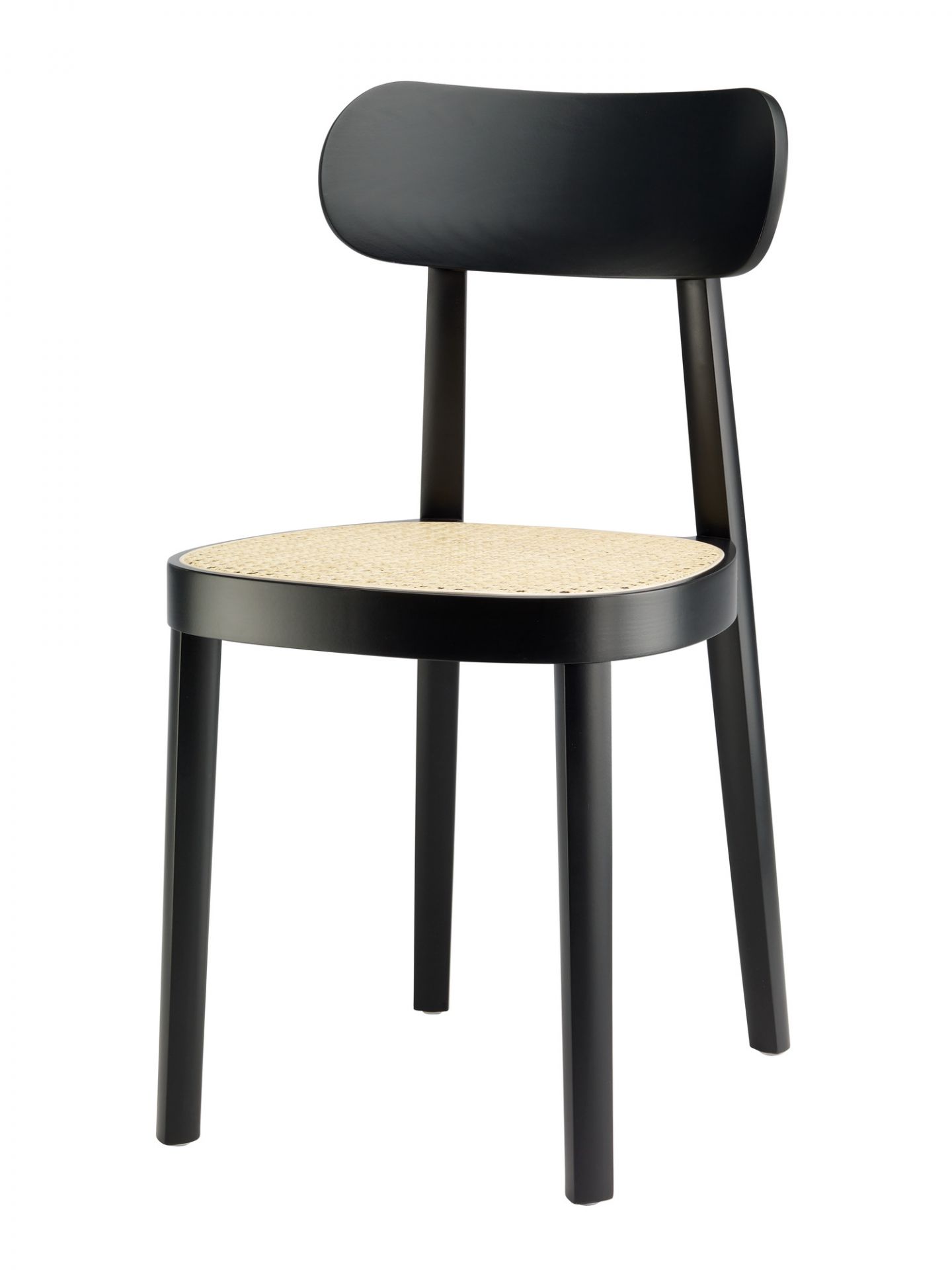 Wooden chair 118 Black TP 29 Thonet