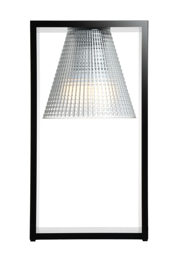 Light-Air table lamp transparent Black / Crystal clear Kartell