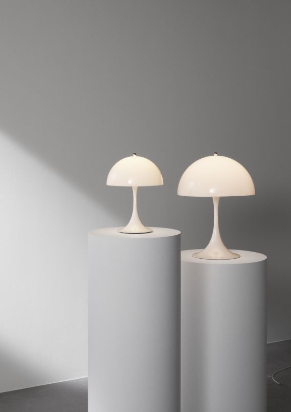 Panthella 250 Portable Battery LED Table Lamp Indoor/Outdoor Opal Louis Poulsen 