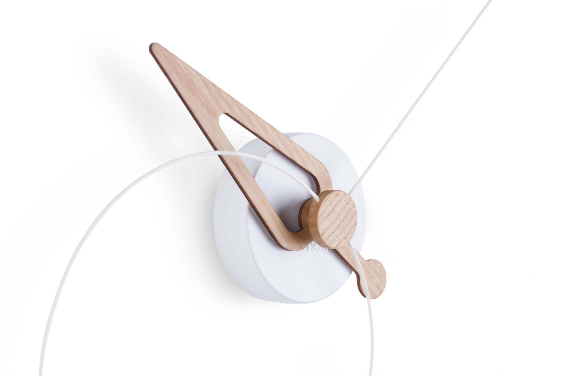 Pico Wall clock oak/white nomon