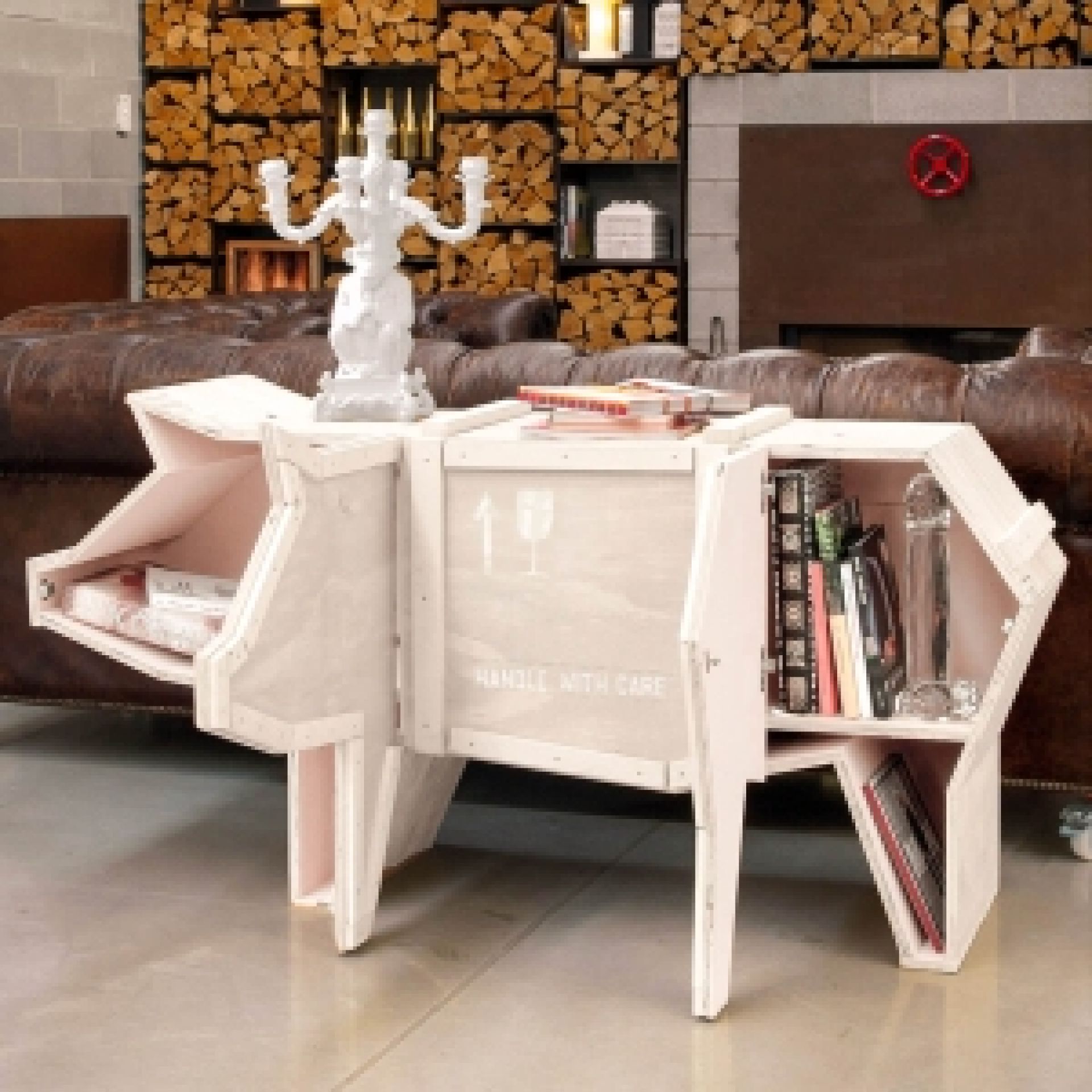 Sending Animals 2.0 Pig cupboard white Seletti
