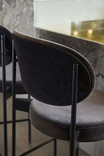 Series 430 Bar Stool Bar stool 75 cm BLACK / REMIX 123 Verpan SINGLE PIECES