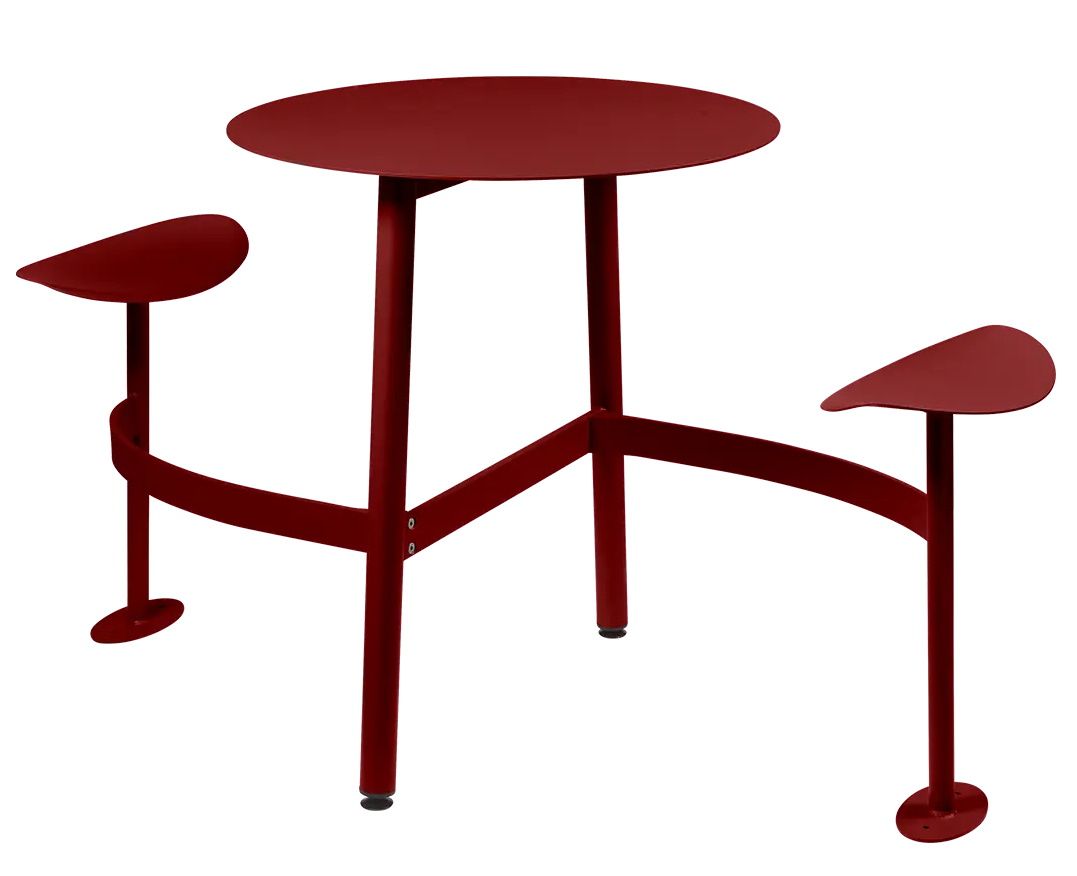 Bolder 2 Seater Table with Seats Outdoor Fermob Bolder 2 Seater Table with Seats Outdoor Fermob