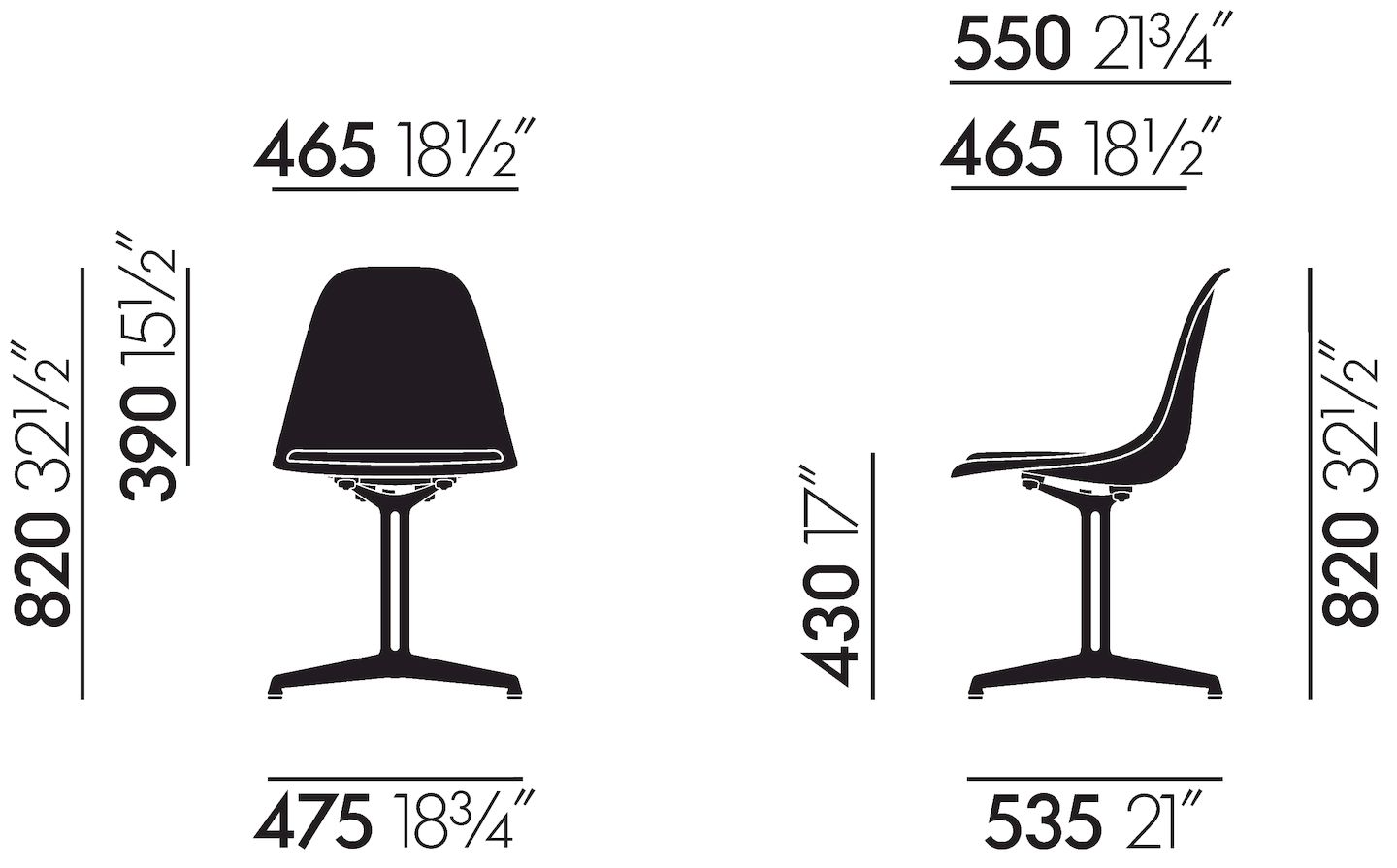 Eames Fibreglass Side Chair La Fonda Red Orange Vitra LIMITED EDITION COLD EXEMPLARY