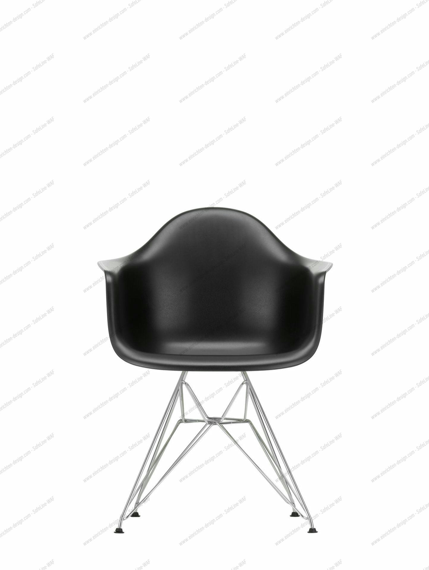 Eames Plastic Arm Chair DAR Chair Vitra Black - Mustard