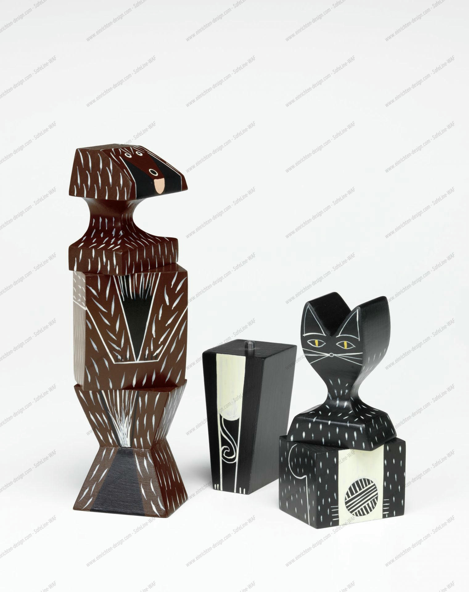 Wooden Dolls Cat / Dog Wooden Figure Vitra