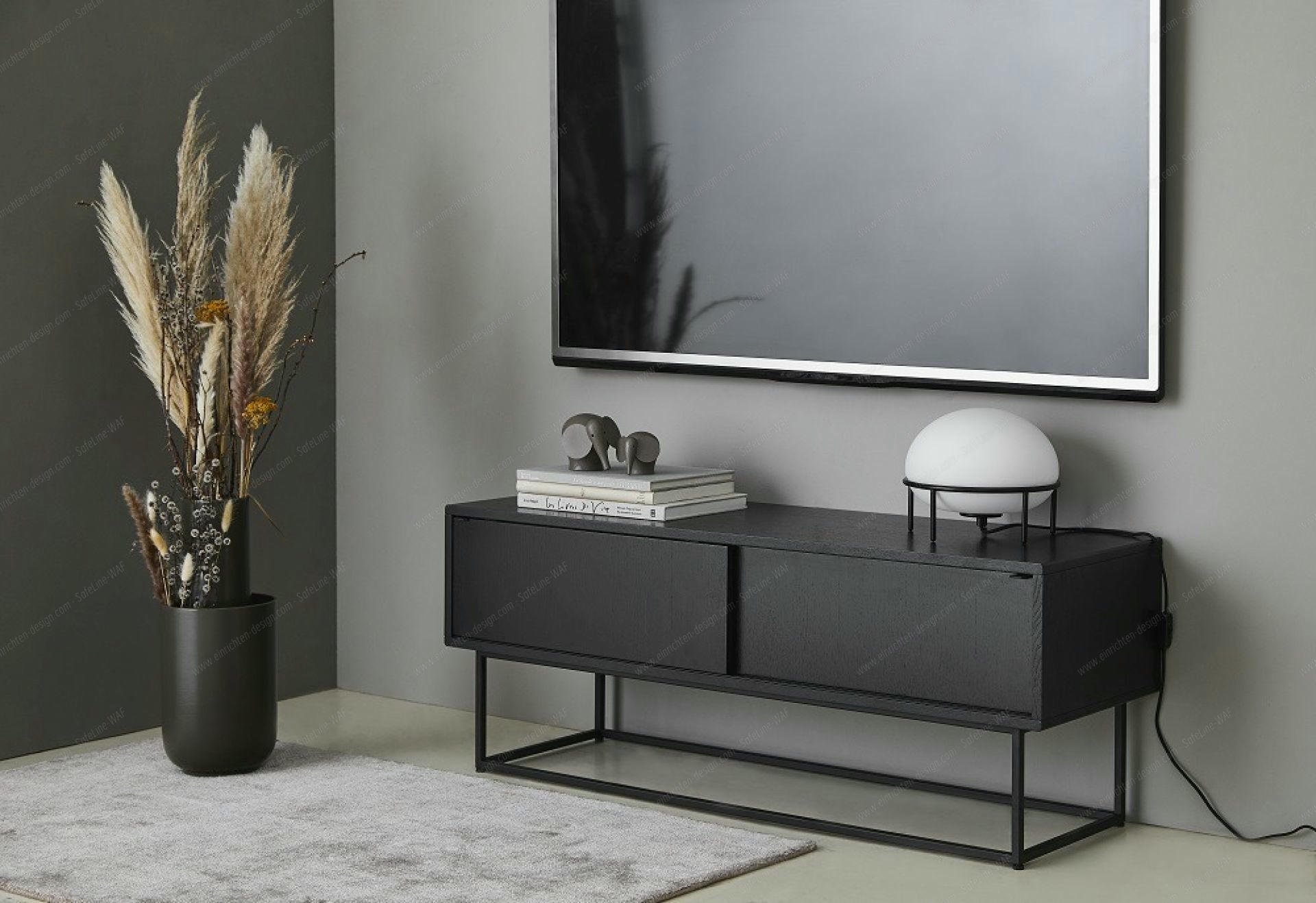Virka Sideboard low Woud black