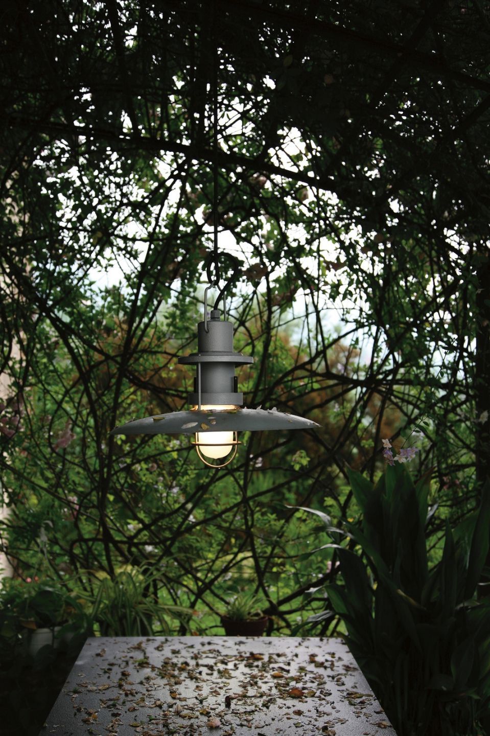 Polo Outdoor Suspension lamp Ø48cm white Martinelli Luce
