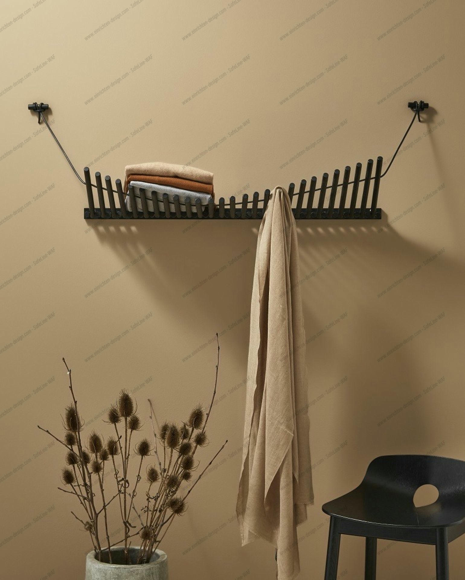 Knaegt Coat Rack Wall wall wardrobe Woud black oak