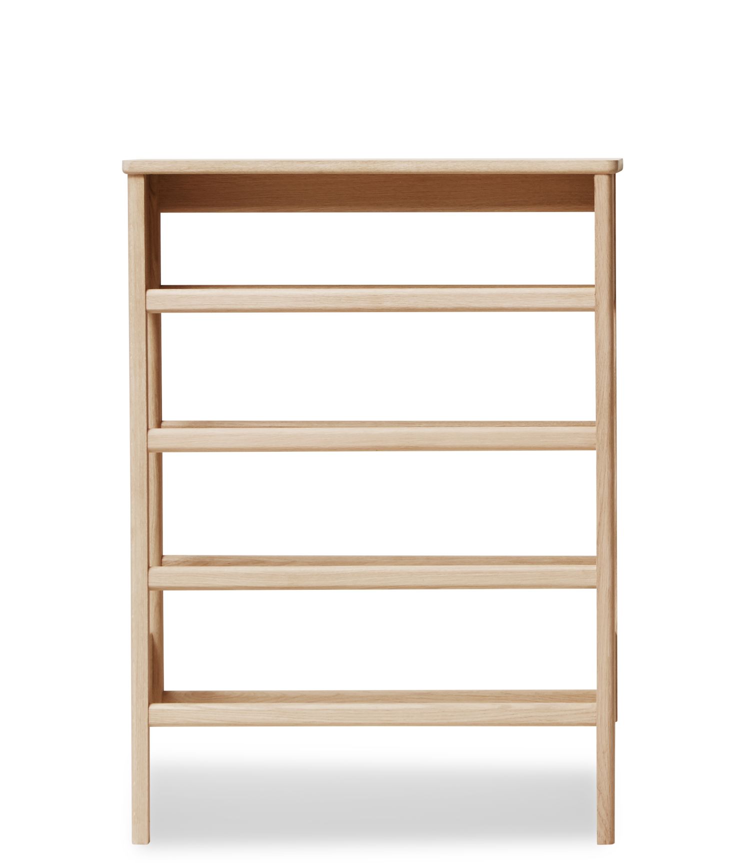 A Line shoe rack 72 oak white oiled Form & Refine