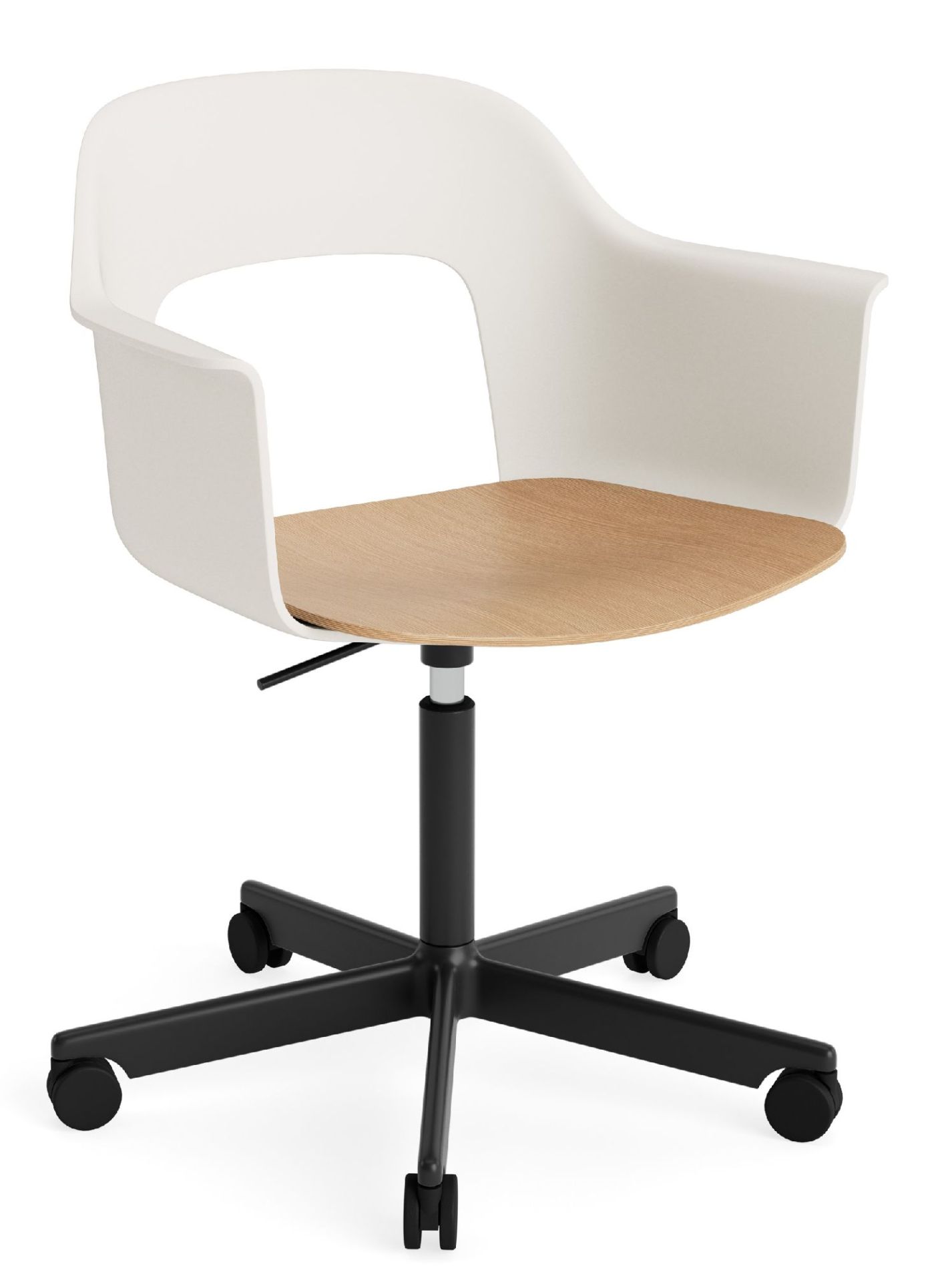 Layout Armchair 242 Armchair 4-star base gas lift with swivel function Hay