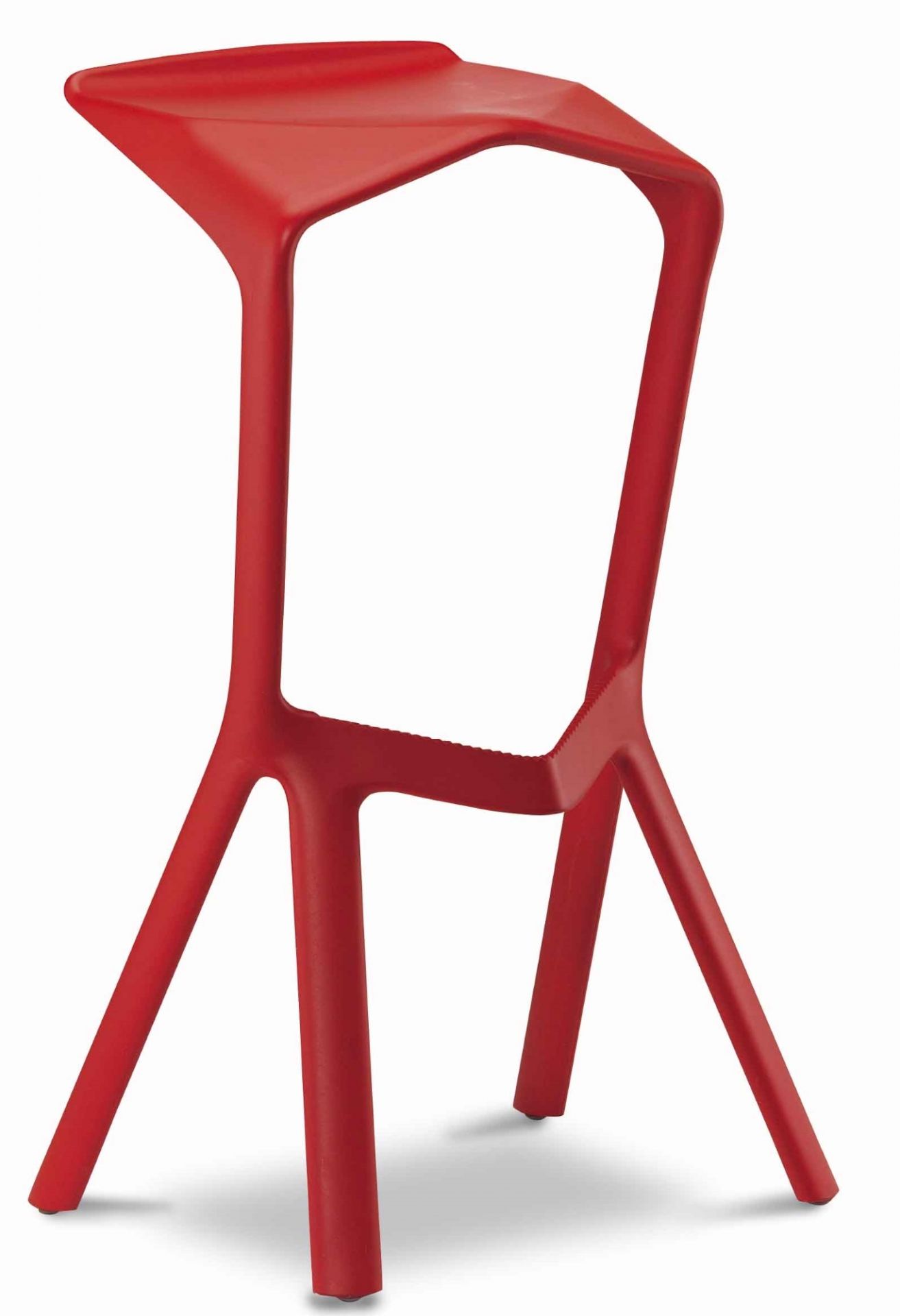 Miura Stool Plank traffic red